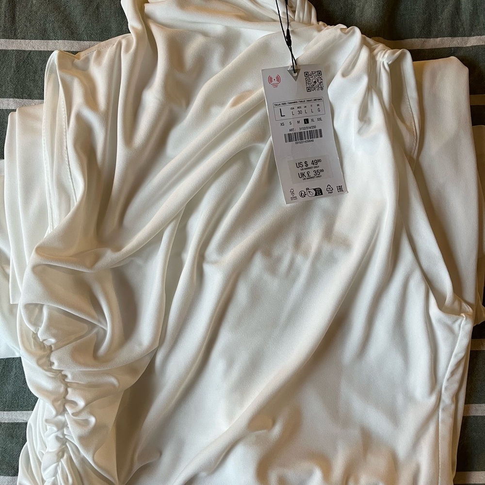 ZARA NWT White Sleeveless Dress - Picture 5 of 5